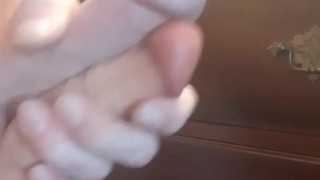 2 dicks rubbing together with precum