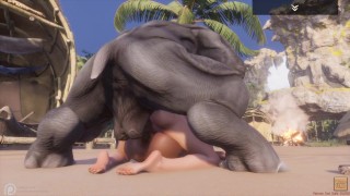 Wild Life / Huge Furrie With 2 Girl