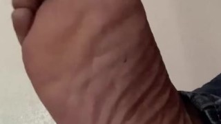 Waiting for a foot rub 