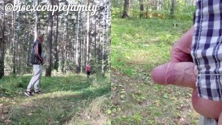 Gave in mouth to a stranger and cum on her clothes
