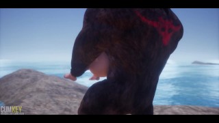 Minotaur vs Horny girl | Big Cock Monster | 3D Porn Wild Life