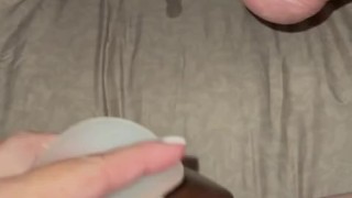 MILF with 2 dildos at one time gets them nice and wet