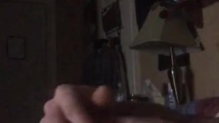 Solo jerk off session .. big cock milked until I cum huge load 