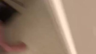 Bedtime jerking off uncut cock