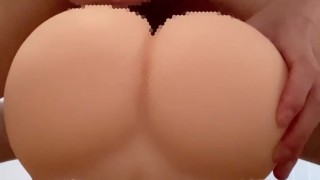 【大量射精】色白日本人男子が大型オナホールに大量中出しした結果、、、