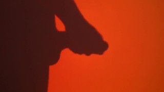 Big black dick shadow masturbation
