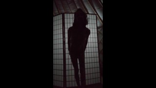 Dany x : A strip tease in the Yurt