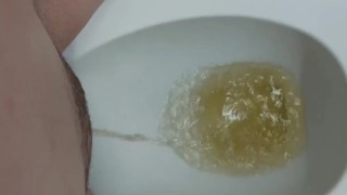 Peeing at rest area