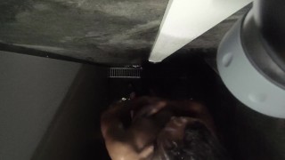 I record myself in the gym shower