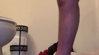 morning solo male cum shot