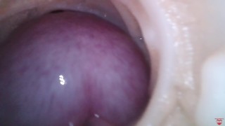 Internal camera. Creampie your pussy