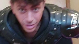 Horny Jerkin' Football Quarterback!