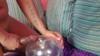 9 Inch Pounding A Homemade Fleshlight