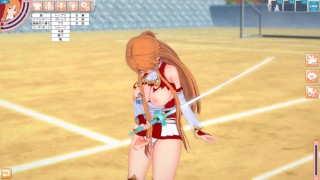 【エロゲーコイカツ！】ソードアートオンライン(SAO) 結城明日奈3DCG巨乳アニメ動画[Hentai Game Koikatsu! Yuuki Asuna (Anime 3DCG Video)]