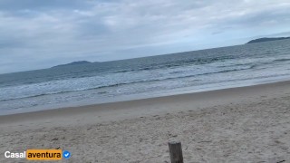 Stop for quick sex on the beach - Anal sex