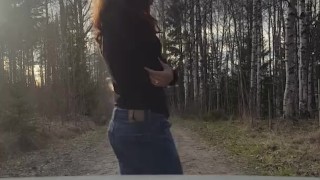 Cuckold wife getting fucked by stranger infront of her husband jerking off in car