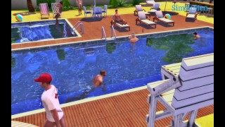 ENJOY OUTDOOR SWIMMING POOL (HOT, SEXY MEN ARE INCLUDED) - SIMS 4