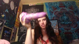 Silly Crazy Dumb Funny Camgirl PinkMoonLust Plays Toys Bad Dragon Spaceship Boom Boom Gonna Get You 