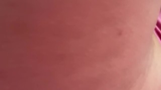受付嬢の変わった角度からのオナニー