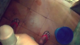 Sri lankan boy masturbating in the bathroom