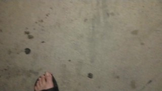 The neighbors have no idea/Outside dildo