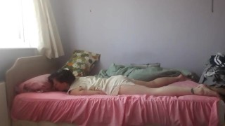 MASTURBATION WITH CLOTHES ON - REAL ORGASM