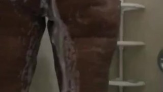 Taking a shower in slow motion 