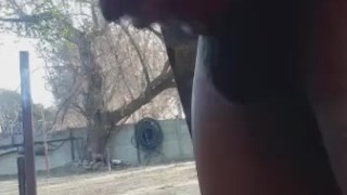 African Cock Public Jerk
