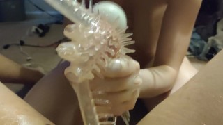 Glove Handjob - Cum Inside Glove Cumplay