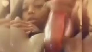 Ebony masturbation