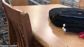 JERKING OFF IN PUBLIC LIBRARY AND CUMMING IN A BOOK PREVIEW