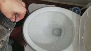 I take another piss(better view of my dick)
