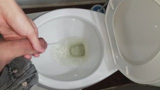 I take another piss(better view of my dick)