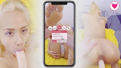 互动手机色情游戏！维罗妮卡·莱尔 (Veronica Leal) 的按摩可以让你变得性感……取决于你！