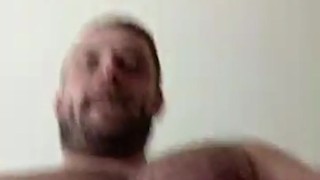 Handsome furry hunk, Koby Falks, reveals his hairy and uncut Australian dick.