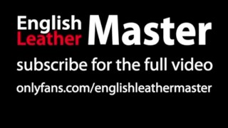 Man in rubber jerks uncut cock while making ASMR sounds and verbal PREVIEW