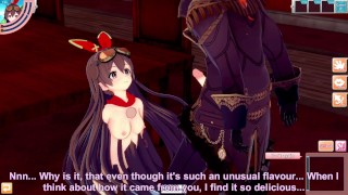 3D/Anime/Hentai.Genshin Impact: Amber orgasms over and over from Diluc's big dick !!