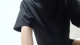 いっぱい腰を振る！突く！擬似セックス！ 色白 細身 素人 個人撮影 自撮り 女性向け ゲイ バイ