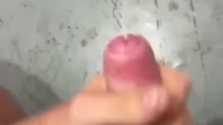 Teen Jerks & Cums In Public Toilet