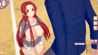 【エロゲーコイカツ！】ソードアートオンライン(SAO) ティーゼ・シュトリーネン3DCG巨乳アニメ動画[Hentai Game Koikatsu! Tiese Shtolienen(Anime 3D