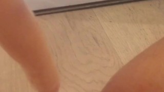 Trying to sneak dildo back but caught her fucking! Had to listen & fuck myself PART TWO