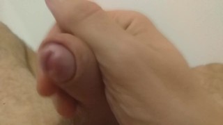 Masturbating & Moaning Ends in HUGE CUMSHOT
