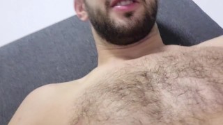STRAIGHT GUY - CURVED COCK - BIG DICK HORNY DIRTY TALK - HAIRY CHEST