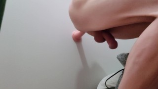 look how hard my dick is when i feel this dildo in my ass 0.0