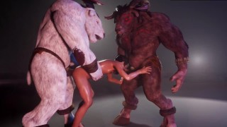 Quick sex With Minotaurs 3D