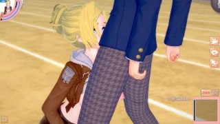 【エロゲーコイカツ！】進撃の巨人(Attack on Titan) アニ・レオンハート3DCG巨乳アニメ動画[Hentai Game Koikatsu! Annie Leonhart(Anime 3D