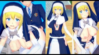 [Hentai Game Koikatsu! ]Have sex with Big tits Fire  Iris.3DCG Erotic Anime Video.
