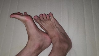 Tired after long walking need foot massage 