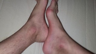 Tired after long walking need foot massage 