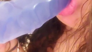 Teaser lil-ryda sucking on her toy